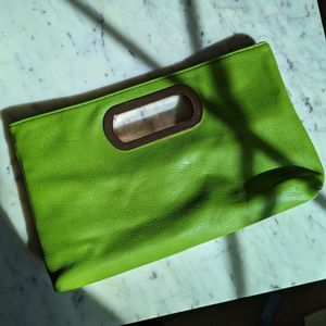 Lime green clutch